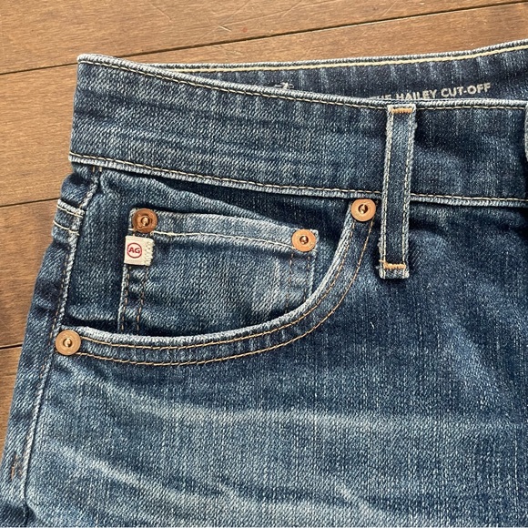 AG Adriano Goldschmied Hailey Ex-Boyfriend Cut Off Denim Shorts - 25 - Picture 4 of 8